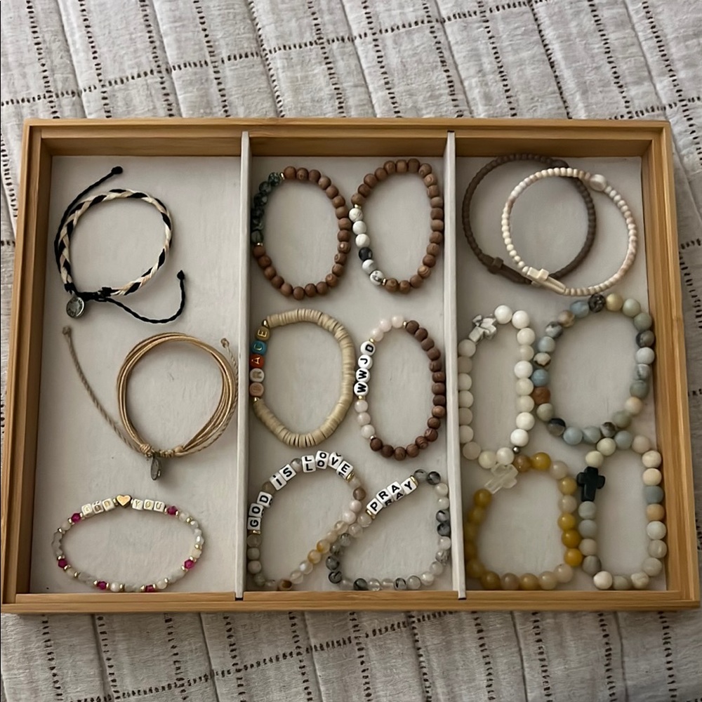 Assorted Beaded Stretch Faith-Based Bracelets